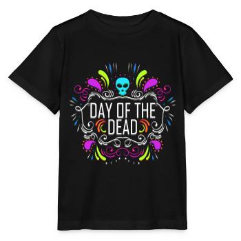 Dia De Los Muertos Logo Day Of The Dead - Stanley/Stella Kinder T-Shirt MINI CREATOR  - Schwarz - Vorne - Mikhail (115cm)