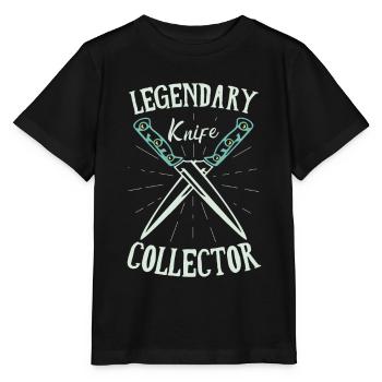 Collectionneur de couteaux Collectionneur de couteaux légendaire - T-shirt bio MINI CREATOR Stanley/Stella Enfant - noir - Devant - Mikhail (115cm)