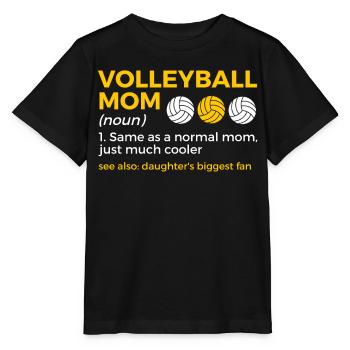 Volleyball Player Gift - Stanley/Stella MINI CREATOR Kids’ T-Shirt - black - Front - Mikhail (115cm)