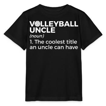 Volleyball Player Gift - Stanley/Stella MINI CREATOR Kids’ T-Shirt - black - Front - Mikhail (115cm)