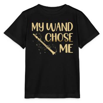 Mein Zauberstab Hat Mich Zum - Stanley/Stella Kinder T-Shirt MINI CREATOR  - Schwarz - Vorne - Mikhail (115cm)