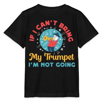 Trompettiste Si je ne peux pas apporter mon - T-shirt bio MINI CREATOR Stanley/Stella Enfant - noir - Devant - Mikhail (115cm)