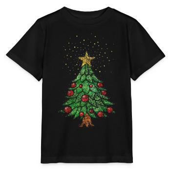 Christmas tree Christmas tree Christmas tree Christmas tree - Stanley/Stella MINI CREATOR Kids’ T-Shirt - black - Front - Mikhail (115cm)