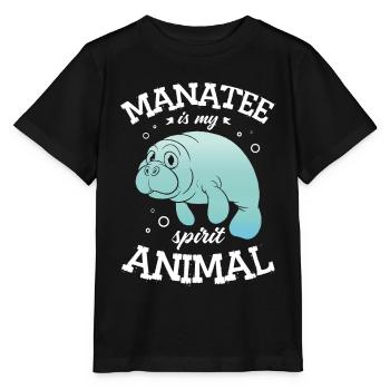 Seekuh Ist Meine Geisttier-seekühe Für Einen - Stanley/Stella Kinder T-Shirt MINI CREATOR  - Schwarz - Vorne - Mikhail (115cm)