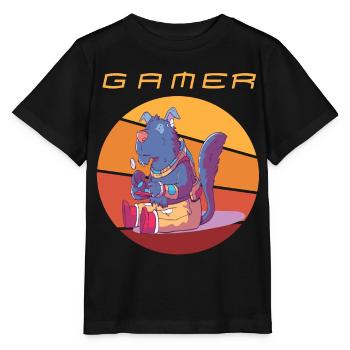 Funny Gamer Retro Games Video Games Vintage Consol - Stanley/Stella Kinder T-Shirt MINI CREATOR  - Schwarz - Vorne - Mikhail (115cm)