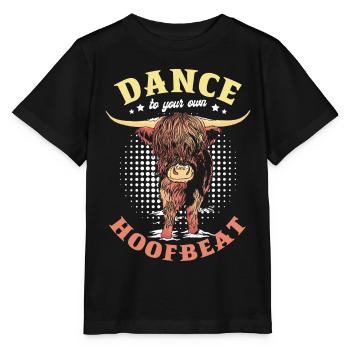 Dansez sur votre propre fermier de sabots - T-shirt bio MINI CREATOR Stanley/Stella Enfant - noir - Devant - Mikhail (115cm)