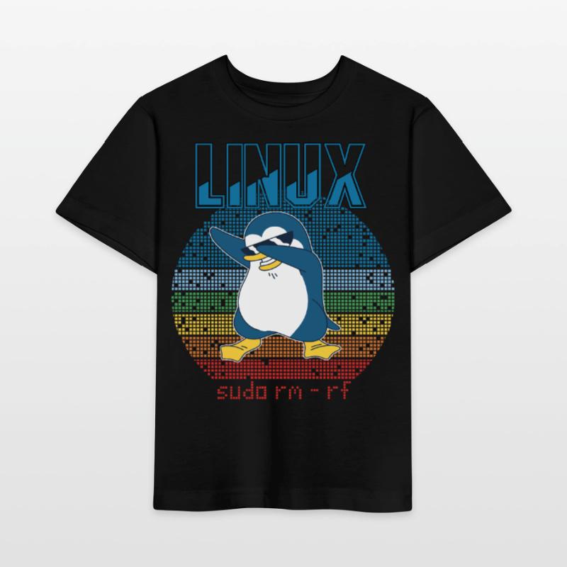 Linux sudo root geek admin pingouin nerd programmeur T-shirt bio MINI CREATOR Stanley/Stella Enfant