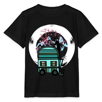 Trailer Naturfreund Freizeit Frühling Natur Alm - Stanley/Stella MINI CREATOR Kids’ T-Shirt - black - Front - Mikhail (115cm)
