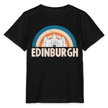 Scotland Edinburgh Souvenir Scottish Tourists - Stanley/Stella MINI CREATOR Kids’ T-Shirt - black - Front - Mikhail (115cm)