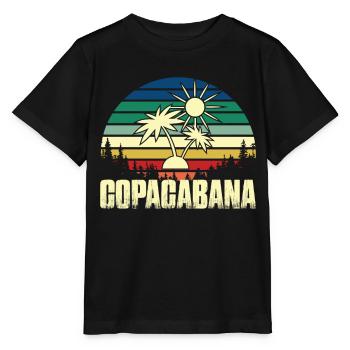 Rio Beach Copacabana Holiday Palms Summer Sun Bra - T-shirt bio MINI CREATOR Stanley/Stella Enfant - noir - Devant - Mikhail (115cm)