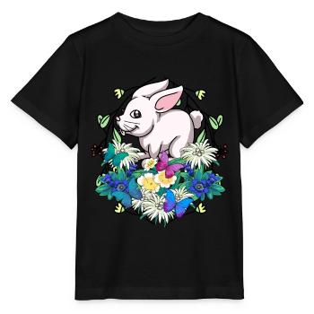 Début du printemps Lapin de Pâques Enfant - T-shirt bio MINI CREATOR Stanley/Stella Enfant - noir - Devant - Mikhail (115cm)