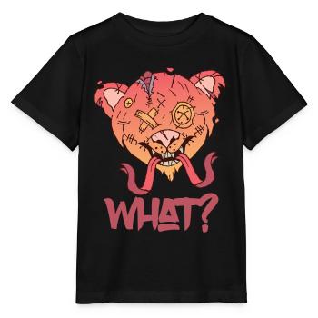 Teddy drôle quelle horreur effrayante nounours meurtrier - T-shirt bio MINI CREATOR Stanley/Stella Enfant - noir - Devant - Mikhail (115cm)