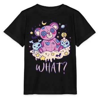 Drôle de cauchemar de crâne en peluche, hein? Meurtrier - T-shirt bio MINI CREATOR Stanley/Stella Enfant - noir - Devant - Mikhail (115cm)