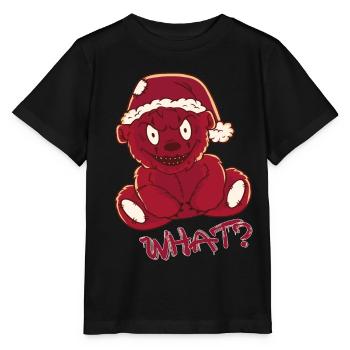 Drôle de cauchemar nounours de Noël Quoi? Meurtrier - T-shirt bio MINI CREATOR Stanley/Stella Enfant - noir - Devant - Mikhail (115cm)