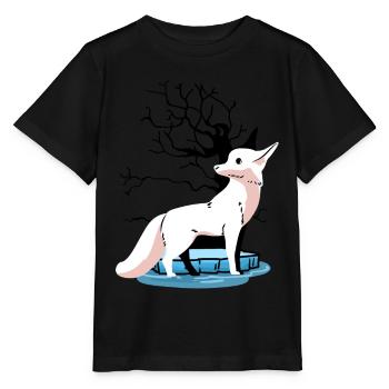 Wildlife Arctic North Pole Fox Foxes Child Polar - Stanley/Stella MINI CREATOR Kids’ T-Shirt - black - Front - Mikhail (115cm)