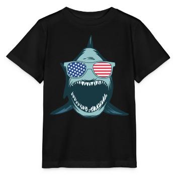 Sharkfish Funny Shark Lover - Great White Shark Fi - Stanley/Stella Kinder T-Shirt MINI CREATOR  - Schwarz - Vorne - Mikhail (115cm)
