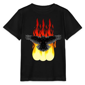 Feu de Corbeau Rituel spirituel occulte Satan Horreur - T-shirt bio MINI CREATOR Stanley/Stella Enfant - noir - Devant - Mikhail (115cm)