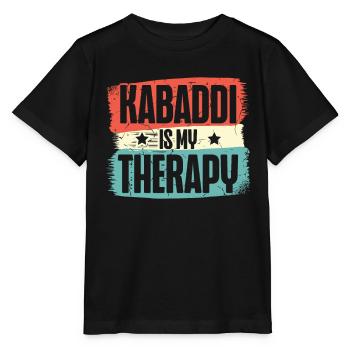 Kabaddi is my therapy Indian Sports India - Stanley/Stella MINI CREATOR Kids’ T-Shirt - black - Front - Mikhail (115cm)