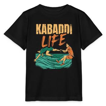 Kabaddi Life Indian Sport India Kabaddi Player - Stanley/Stella MINI CREATOR Kids’ T-Shirt - black - Front - Mikhail (115cm)