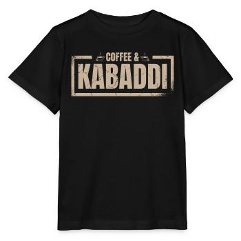 Coffee and Kabaddi Indian Sports India Kabaddi - Stanley/Stella MINI CREATOR Kids’ T-Shirt - black - Front - Mikhail (115cm)