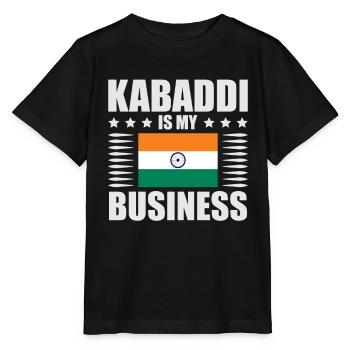 Kabaddi is my business Indian Sports India - Stanley/Stella MINI CREATOR Kids’ T-Shirt - black - Front - Mikhail (115cm)