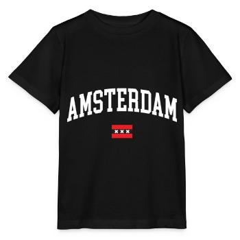 Amsterdam souvenir dutch dutch to - Stanley/Stella MINI CREATOR Kids’ T-Shirt - black - Front - Mikhail (115cm)