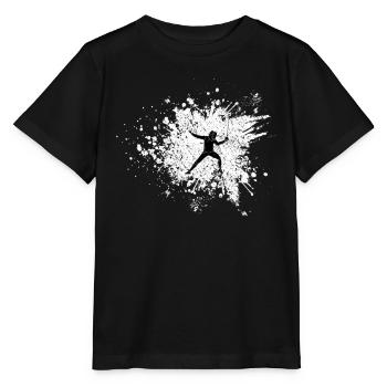 Fencing épée fencing duel gift idea - Stanley/Stella MINI CREATOR Kids’ T-Shirt - black - Front - Mikhail (115cm)