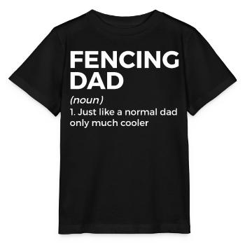 Fencing épée fencing duel gift idea - Stanley/Stella MINI CREATOR Kids’ T-Shirt - black - Front - Mikhail (115cm)