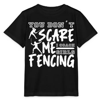 Escrime épée escrime duel idée cadeau - T-shirt bio MINI CREATOR Stanley/Stella Enfant - noir - Devant - Mikhail (115cm)