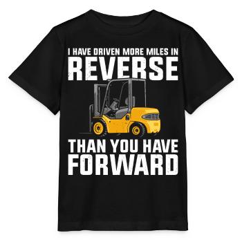 Certified Forklift Truck Operator - Stanley/Stella Kinder T-Shirt MINI CREATOR  - Schwarz - Vorne - Mikhail (115cm)