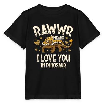 Ankylosaurus Dinosaure Dino Future - T-shirt bio MINI CREATOR Stanley/Stella Enfant - noir - Devant - Mikhail (115cm)