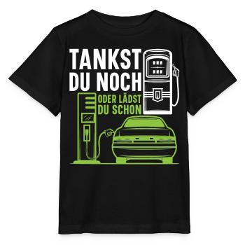 Station de recharge pour voitures électriques - Elekt - T-shirt bio MINI CREATOR Stanley/Stella Enfant - noir - Devant - Mikhail (115cm)