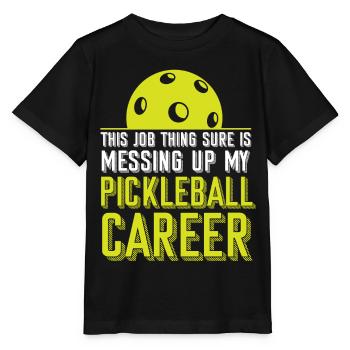 Pickleball This Job Thing Sure Is - Stanley/Stella MINI CREATOR Kids’ T-Shirt - black - Front - Mikhail (115cm)