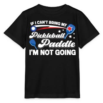 Pickleball si je ne peux pas apporter mon - T-shirt bio MINI CREATOR Stanley/Stella Enfant - noir - Devant - Mikhail (115cm)