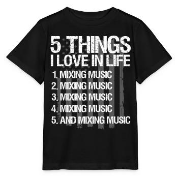 DJ Performance - T-shirt bio MINI CREATOR Stanley/Stella Enfant - noir - Devant - Mikhail (115cm)