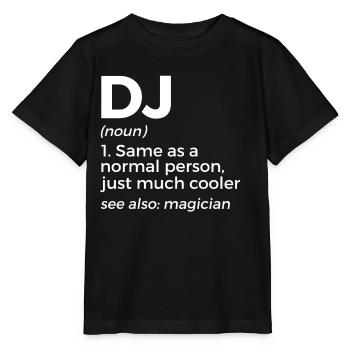DJ Performance - T-shirt bio MINI CREATOR Stanley/Stella Enfant - noir - Devant - Mikhail (115cm)