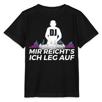 DJ Auftritt Auflegen - Stanley/Stella Kinder T-Shirt MINI CREATOR  - Schwarz - Vorne - Mikhail (115cm)