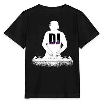DJ Performance - T-shirt bio MINI CREATOR Stanley/Stella Enfant - noir - Devant - Mikhail (115cm)