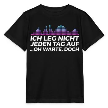 DJ Auftritt Auflegen - Stanley/Stella Kinder T-Shirt MINI CREATOR  - Schwarz - Vorne - Mikhail (115cm)