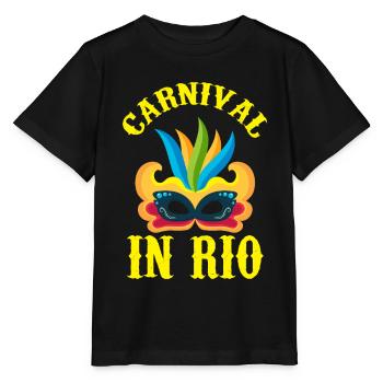 Brasilien Karneval Rio de Janeiro Feier Rio Karnev - Stanley/Stella Kinder T-Shirt MINI CREATOR  - Schwarz - Vorne - Mikhail (115cm)