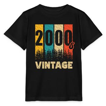 2000er Jahrgang Jahrzehnt 2000 Ära Millenium Retro - Stanley/Stella Kinder T-Shirt MINI CREATOR  - Schwarz - Vorne - Mikhail (115cm)