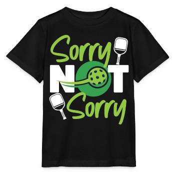 Pickleball désolé pas désolé - T-shirt bio MINI CREATOR Stanley/Stella Enfant - noir - Devant - Mikhail (115cm)