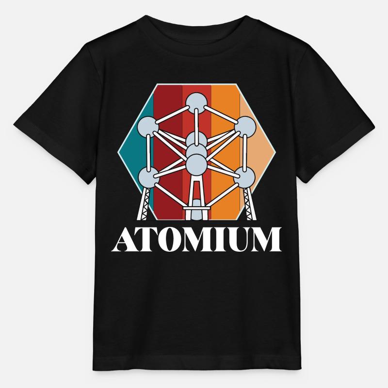 Atomium Atomic nucleus Brüssel Wissenschaft für Ph - Stanley/Stella Kinder T-Shirt MINI CREATOR  - Schwarz