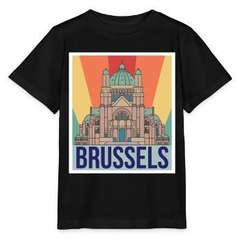Bruxelles Science Noyau atomique Physique Physicien atomique - T-shirt bio MINI CREATOR Stanley/Stella Enfant - noir - Devant - Mikhail (115cm)