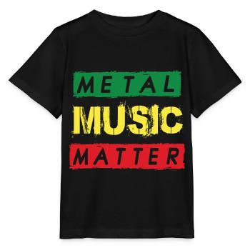 Metal Music Rocking Heavy Metal Hard Rock Metal - Stanley/Stella MINI CREATOR Kids’ T-Shirt - black - Front - Mikhail (115cm)