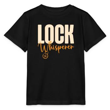 Lock Whisperer Serrurier Serrurier Sélecteur de serrure - T-shirt bio MINI CREATOR Stanley/Stella Enfant - noir - Devant - Mikhail (115cm)