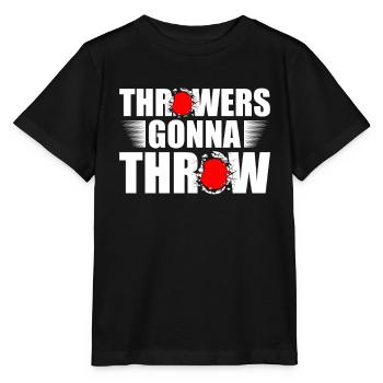 Throwers will throw athletics and throw over - Stanley/Stella MINI CREATOR Kids’ T-Shirt - black - Front - Mikhail (115cm)
