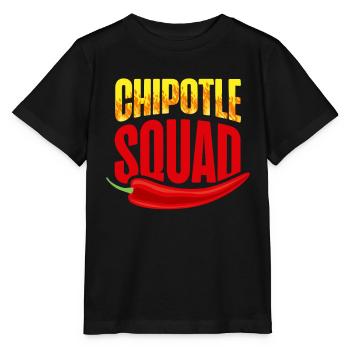 Chipotle Squad Spicy Food Flavour Spice - Stanley/Stella MINI CREATOR Kids’ T-Shirt - black - Front - Mikhail (115cm)