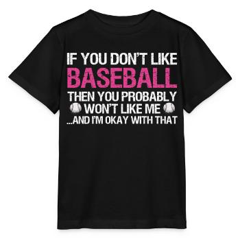 Baseball Für Baseballspieler - Stanley/Stella Kinder T-Shirt MINI CREATOR  - Schwarz - Vorne - Mikhail (115cm)