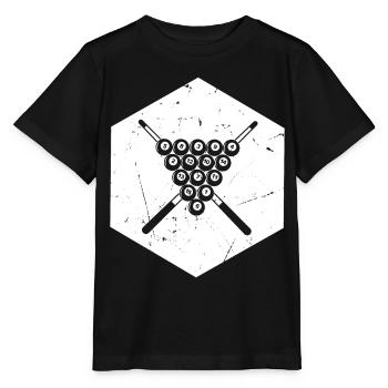 Jouer au billard 8-Ball Pool Billiard Game Billiar - T-shirt bio MINI CREATOR Stanley/Stella Enfant - noir - Devant - Mikhail (115cm)